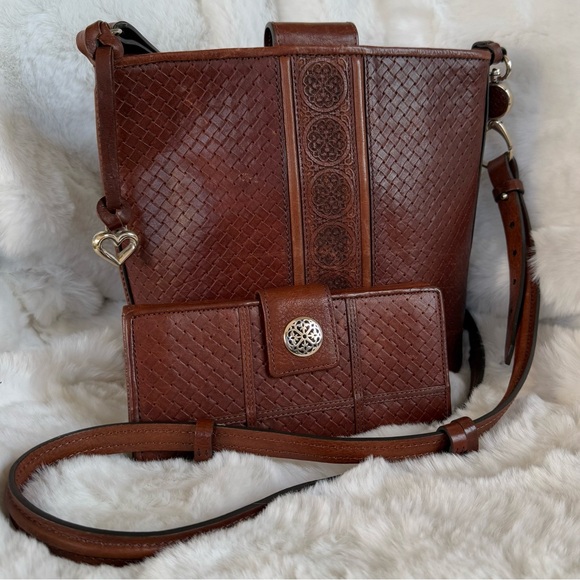 BRIGHTON 3pc Ferrara Bundle! Elliette Crossbody St Tropez Wallet Pouch Set - Picture 6 of 16